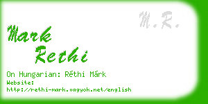 mark rethi business card