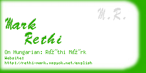 mark rethi business card